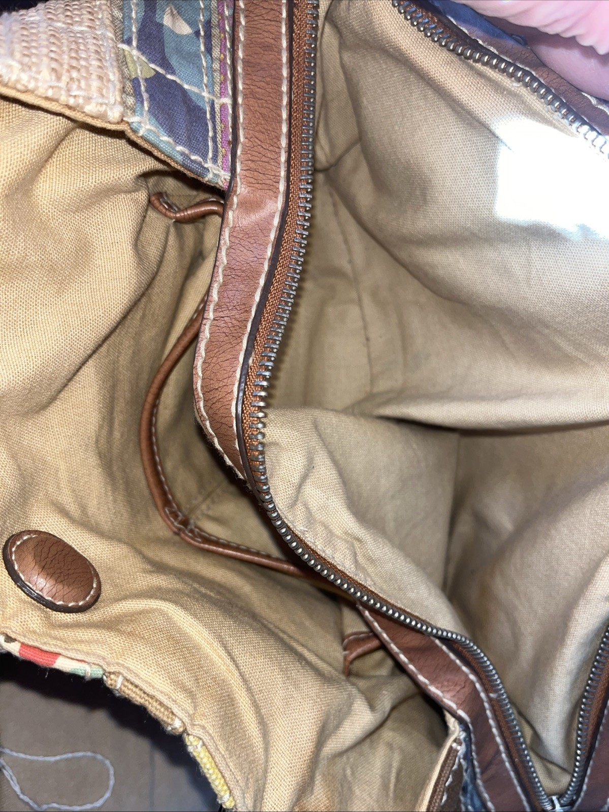 Fossil Multicolor Patchwork Handbag - image 4