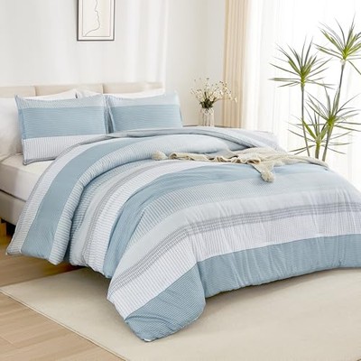 Comforter Size Set, 2 Pieces Bedding Set, Single Blue Twin/Twin XL
