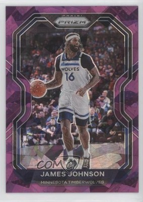 2020-21 Panini Prizm Purple Ice Prizm 125/175 James Johnson #247 s3g