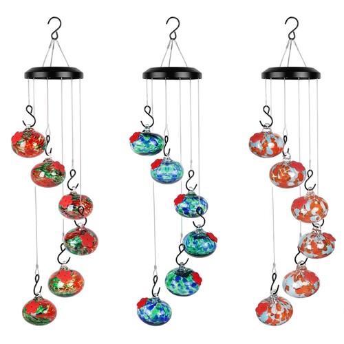 Sleek For outdoor Design Hanging Metal Hummingbird Feeders with Protection - Bild 5 von 28