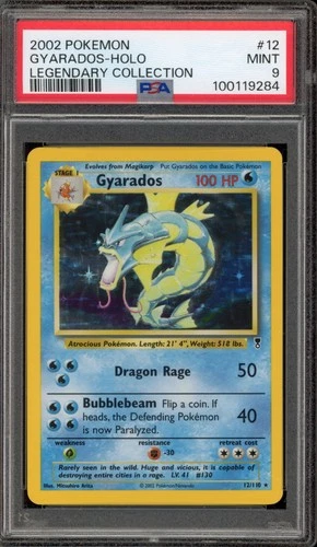 Pokemon Gyarados Legendary Coll. Holo Rare #12 PSA 9 Mint