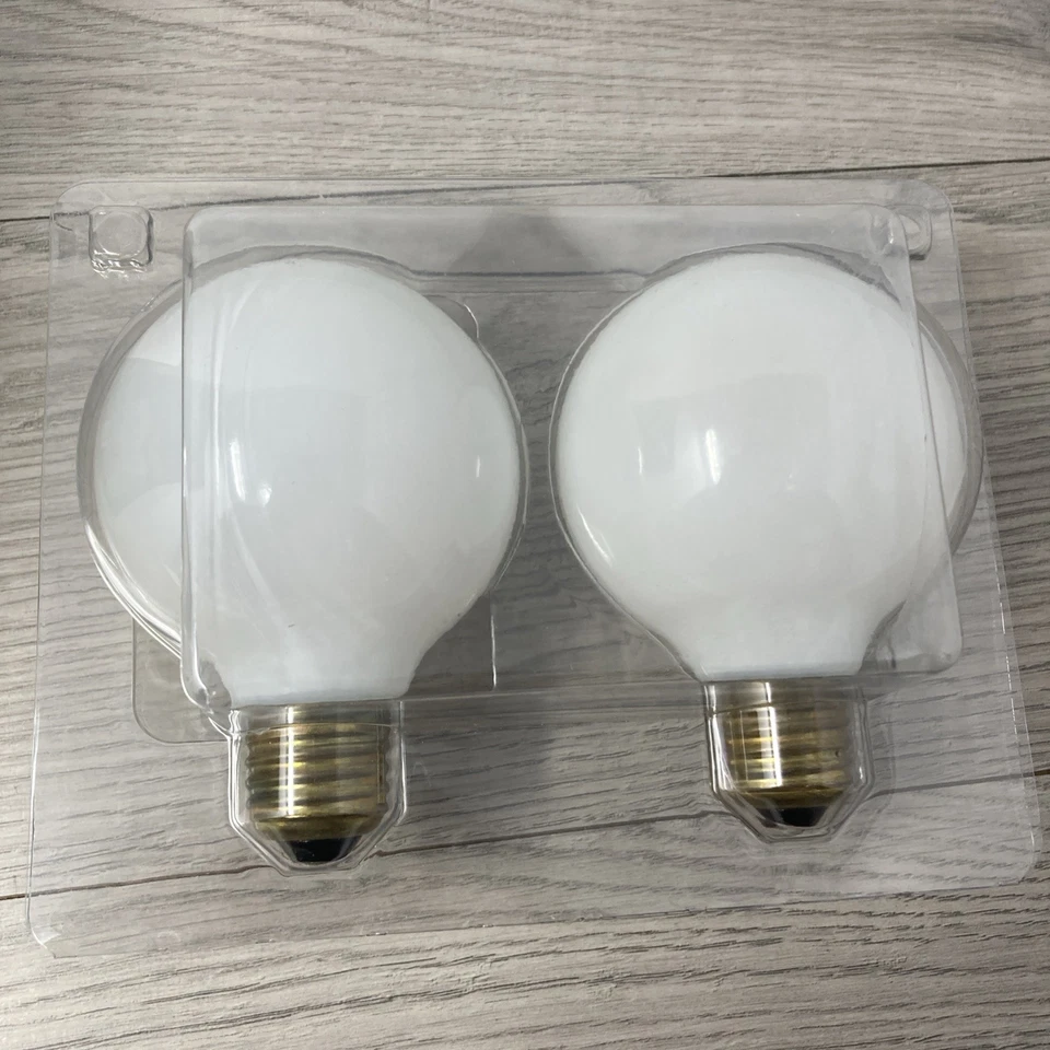 EcoSmart 60 Watt Equivalent LED Light Bulb Daylight G25 Dimmable 2 Pack - Image 3 of 4