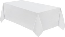 1 Pack Tablecloth 90  132inch Rectangle Table Cloth Polyester Stain Wrinkle