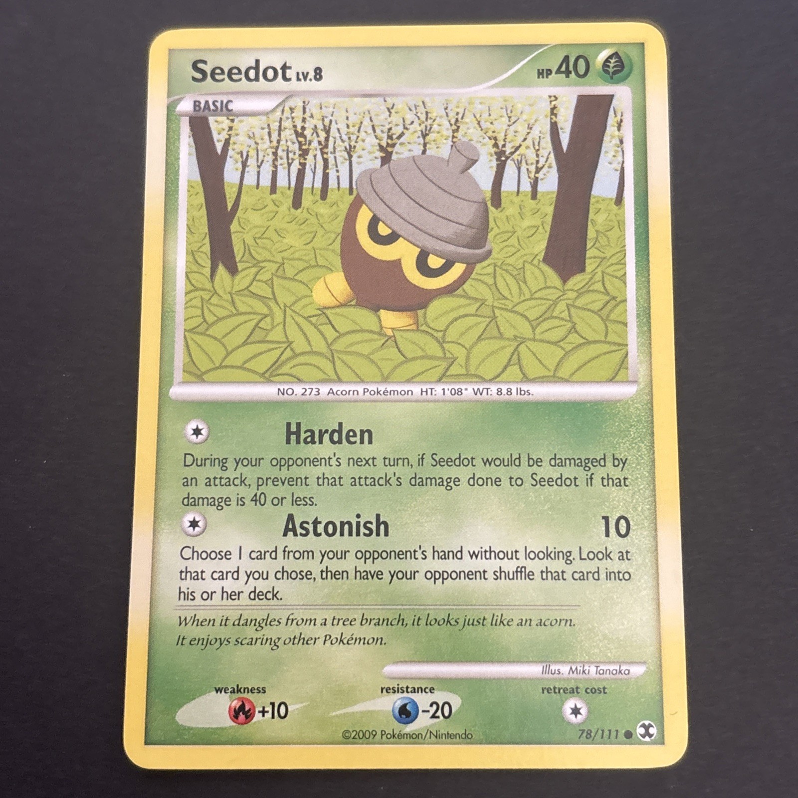 Seedot LV.8 78/111 Regular Platinum Rising Rivals Pokémon TCG NM 2009