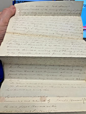 1851 Handwritten Last Will & Testament of Joseph Howard or Haward  Ghent NY