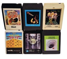 LOT 6 CLASSIC ROCK 8 TRACK TAPES STEVE MILLER ERIC CLAPTON GUESS WHO TESTED WORK
