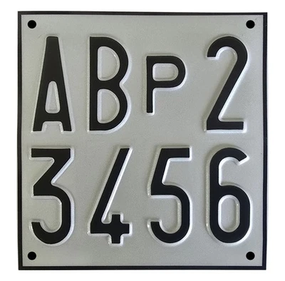 GADGET STORE TARGA AUTO PROVA A RILIEVO IN ALLUMINIO ART. 102 D.LGS 285/921