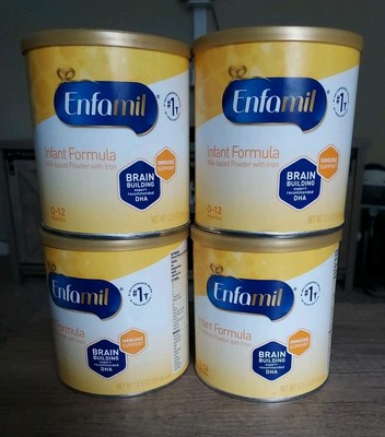 4 Enfamil Infant Formula Milk-Based Baby Formula Powder w/Iron 0-12, Brand new