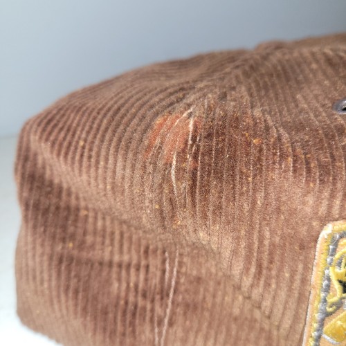 H.B. Scotts Chewing Tobacco Brown Corduroy Hat Cap Vintage Snap No Foam - Picture 3 of 9