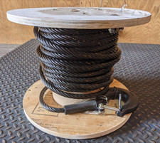 70' Steel Wire Rope 5/8" 0.625" Reel Assy w/ Snap Hook 2151700 4010-01-430-2789