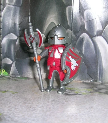 LOT FIGURINE  ACCESSOIRE PLAYMOBIL PERSONNAGE CHEVALIER MOYEN AGE - Photo 1/2