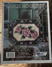 NEW 1986 National Yarn Crafts Elegance R854 Latch Hook Rug Kit 20x27 Vintage