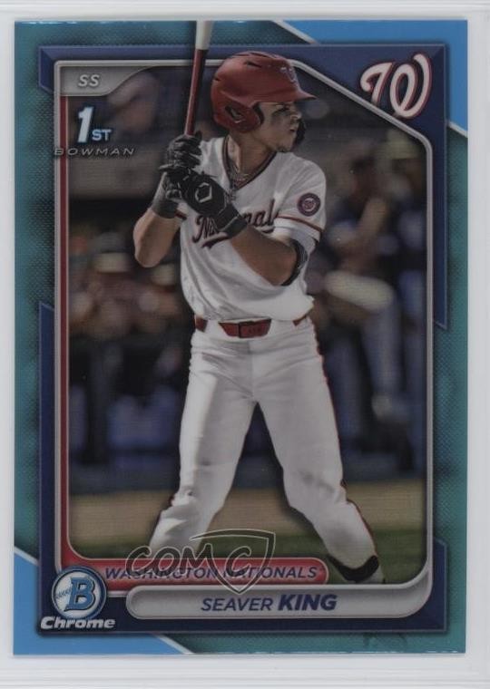 2024 Bowman Draft Chrome Sky Blue Refractor Seaver King #BDC-62