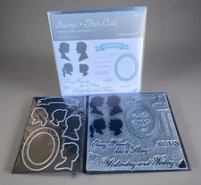 CTMH YESTERDAY & TODAY Scrapbooking Stamp & Thin Cuts Set  #Z3700 New!!