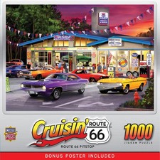 MasterPieces - Cruisin' Route 66 - Pitstop 1000 Piece Jigsaw Puzzle