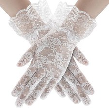 Lace Gloves for Wedding Tea Party, Evening Gloves for Women