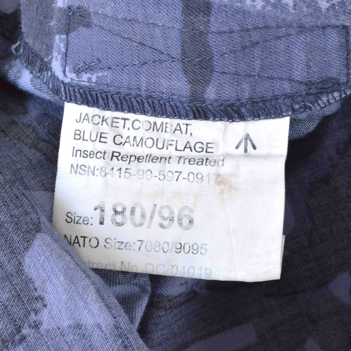 British Army OPFOR Blue Camo Military Jacket Combat Shirt