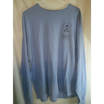 Vintage Gildan Lighthouse Nautical Long Sleeve Tee Coastal St Simons Island  XL