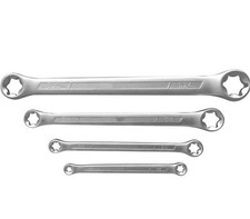 SET CHIAVI COMBINATE TORX FEMMINA 4PZ MISURE DA E6-E24 DRITTE 07354