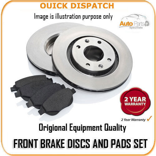 9198 FRONT BRAKE DISCS AND PADS FOR MERCEDES CLK 430 8/1999-10/2002 - Picture 1 of 1
