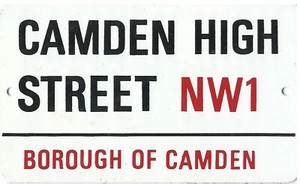 Camden High Street Sign - England