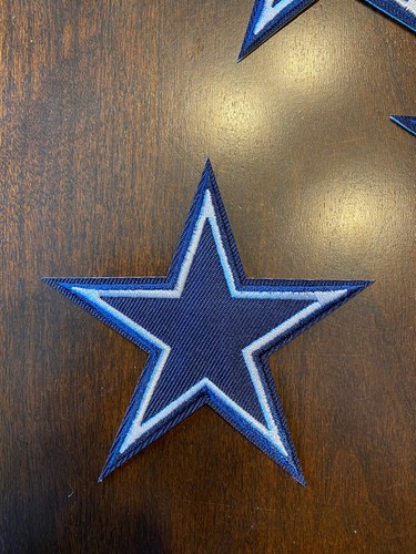 LOT OF 3 - NFL 3.5” DALLAS COWBOYS (STAR) LOGO EMBROIDERED PATCH IRON-ON PATCHES - Picture 3 of 8