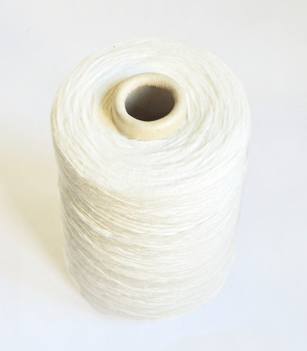 Hilo de tejer con forma de cinta de algodón italiano, bolas/cono de 10,6 oz/300 gramos - Imagen 2 de 4