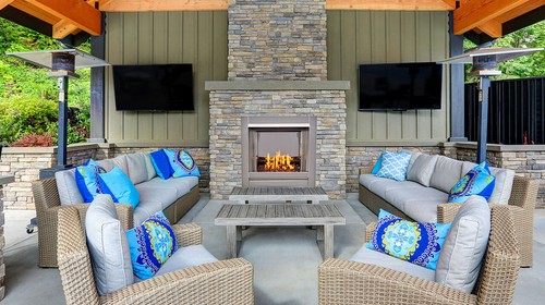 Duluth Forge Ventless Outdoor Gas Fireplace Insert, 24K BTU,Manual,DF450SS-G-RCO - Picture 5 of 8