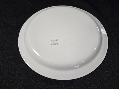 Corelle Almond 8 1/2" Lunch Salad Luncheon Plate With Gold  and Yellow Stripes - Picture 3 of 3