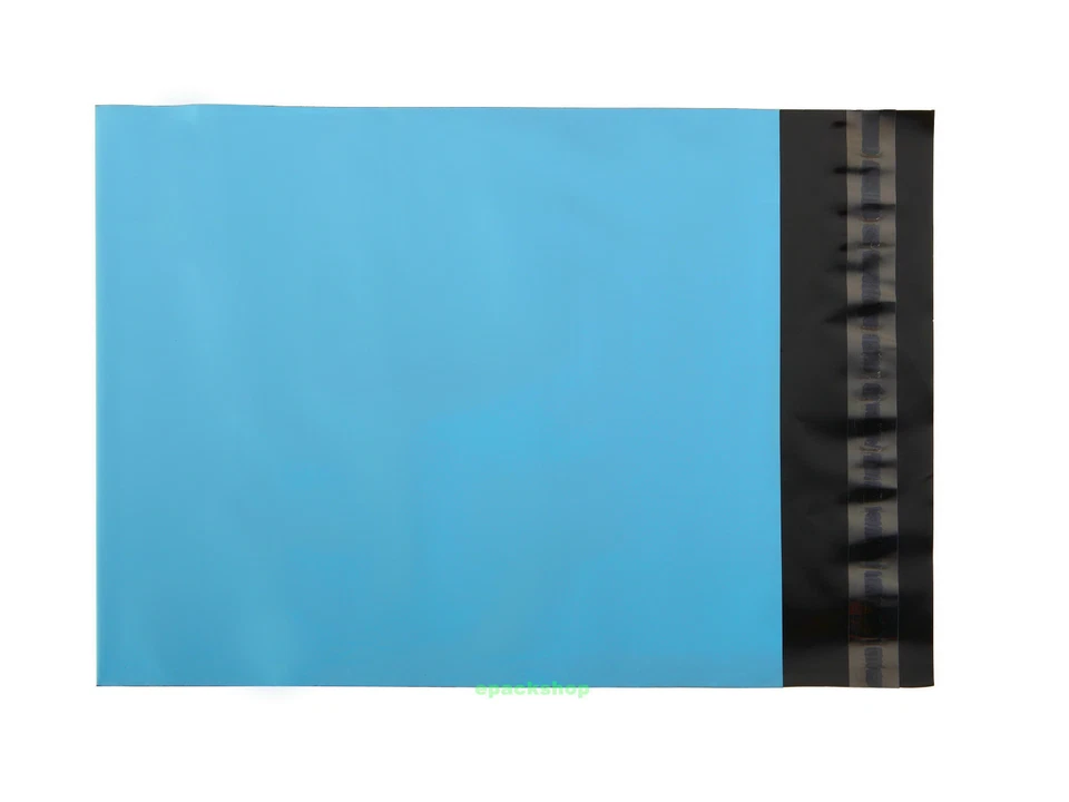 20 Blue Poly Mailing Bags Plastic Envelopes Mailers 8" x 8.5"_200 x 220+50mm - Image 2 of 4