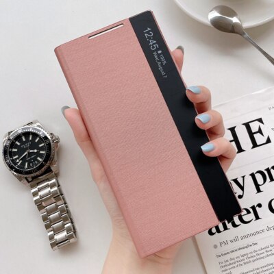 Official Original Samsung Note20 20U5G Smart View Cover Mirror Flip Leather Case