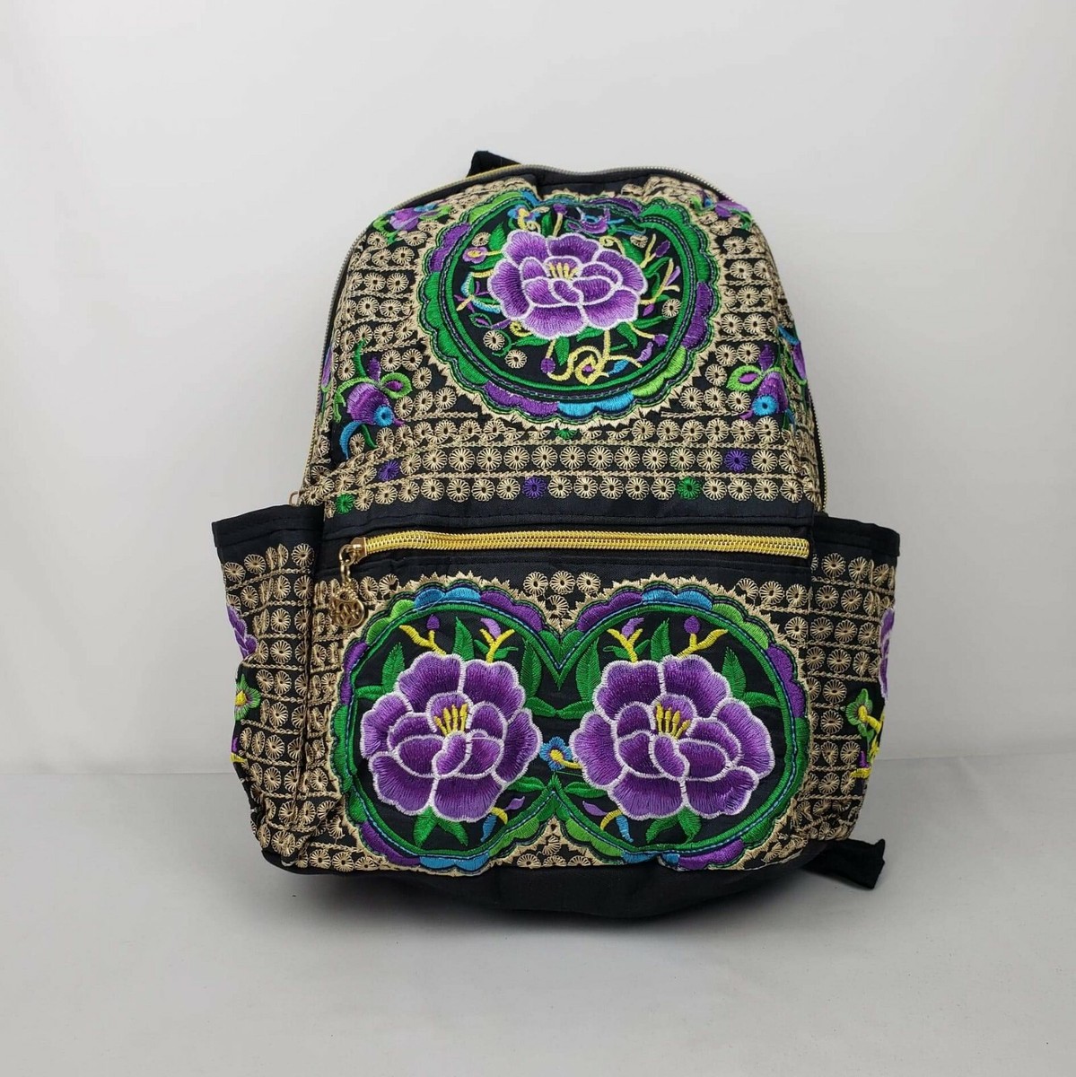 Embroidered floral Mexican Backpack NEW/ mochila Mexicana  display picture 1