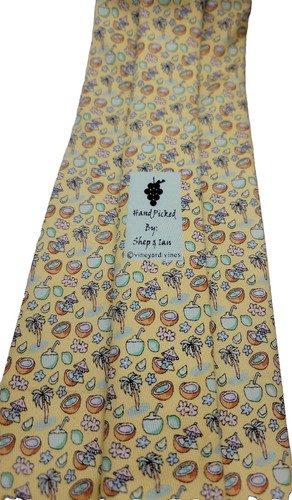 Vineyard Vines Tie Martha's Vineyard Tropical Palm Tree Vacation 60" x 3.75" - Picture 10 of 11