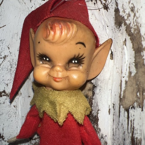 Vintage Giappone Knee Hugger Natale Pixie Elfo - Foto 2 di 6