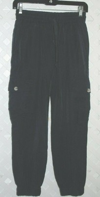Navy Cargo Jogger Pants Size 
