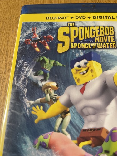 The SpongeBob Squarepants Movie Sponge Out of Water Blu-ray & DVD No Slipcover - Picture 4 of 15