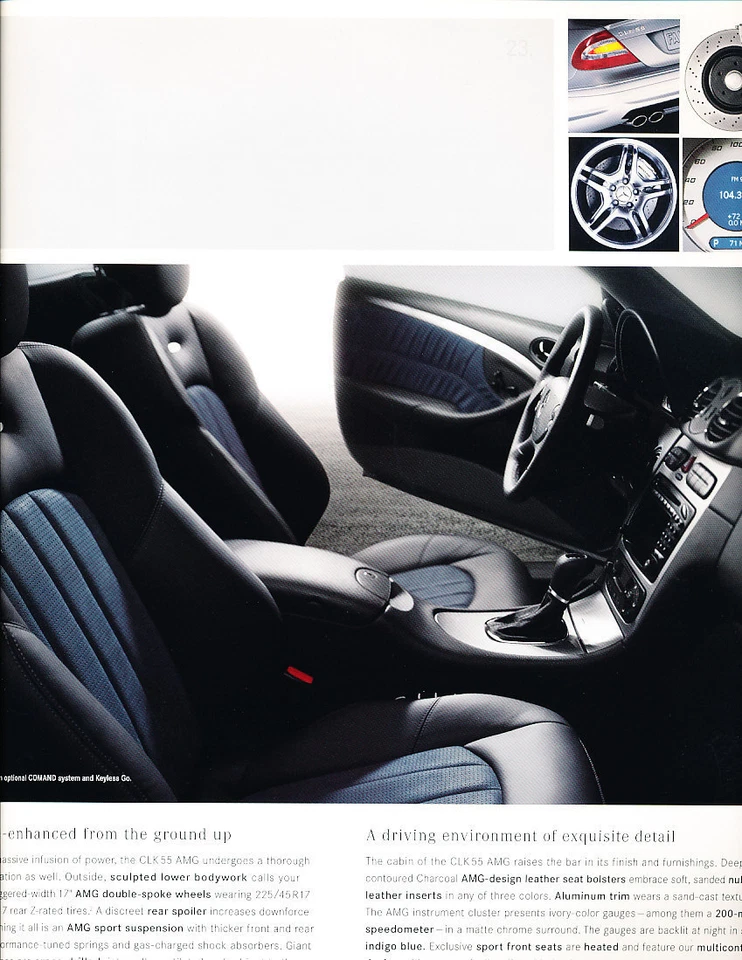 2003 Mercedes Benz CLK CLK320 CLK500 CLK55 AMG Original 36-page Brochure Catalog Foto 2 de 3