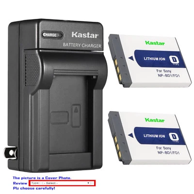 Kastar Battery Wall Charger for Sony NP-BD1 BC-CSD Sony DSC-T700 Digital Camera