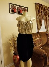 NWOT Venus SEQUIN VELVET DRESS Orig $79  SALE $ 28 Size 12(L)