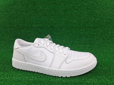 Nike Air Jordan 1 Golf Low Golf Shoes White Crocodile DD9315