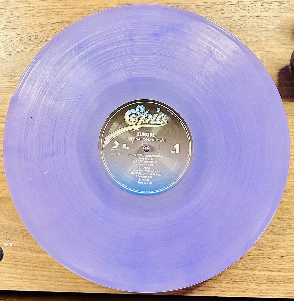 Europe - The Final Countdown - Purple Colored Vinyl LP