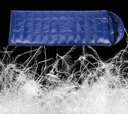 Saco de dormir plumón de ganso todo el año adulto suave cómodo cómodo camping - Imagen 13 de 19