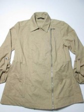 Halston Womens Size XXS Coatigan Beige Outerwear