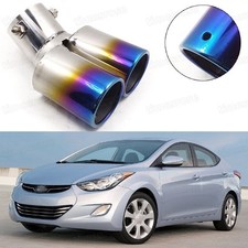 Tubo coda punta marmitta scarico doppia uscita per Hyundai Elantra 2011-2016 #1020