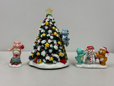 Hawthorne Care Bears Care-A-Lot Christmas Village Tree For You & Me Figurine