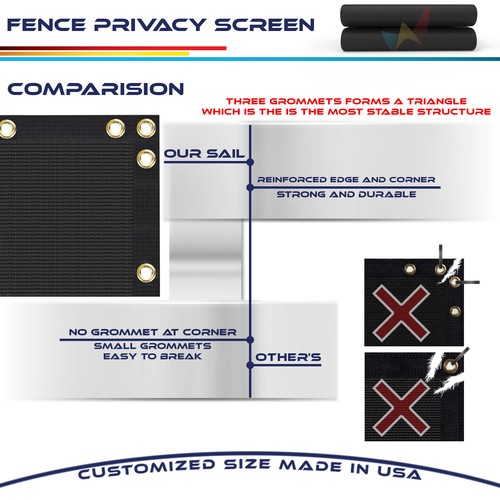 4' 6' 8' Tall Privacy Fence Screen Windscreen Home Pool Yard Garden Shade Cover - Picture 16 of 72