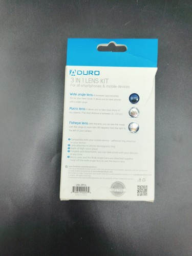 Aduro U-Snap 3 in 1 Detachable Cell Phone Lens Kit w/ 180 Degree Range - 第 2/3 張圖片