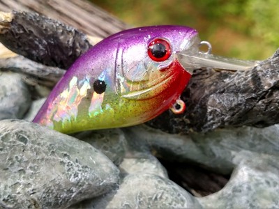 SPRO LITTLE JON CUSTOM PAINTED LIPLES CRANKBAIT FISHING LURE FIRE HOLOGRAPHIC