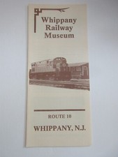 Whippany Railway Museum brochure Railroad Plaza Whippany NJ