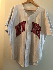 Vtg NY Mets Jersey T-shirt 1973 L/XL made USA Wellington Apparel single stitch